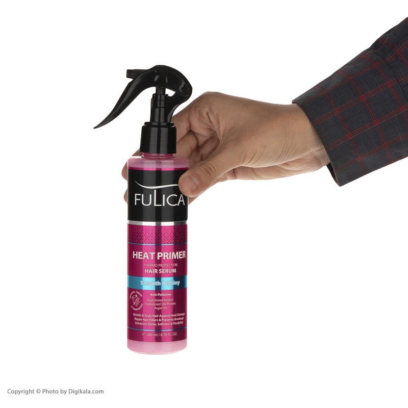 اسپری محافظ حرارتی مو فولیکا مدل Heat Primer حجم 200 میلی لیتر - Image 3