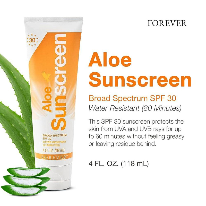 کرم ضد آفتاب بیرنگ فوراور لیوینگ پروداکتس، SPF 30، مدل 01، مناسب انواع پوست با حجم 118 میلیلیتر، محافظتکننده در برابر اشعههای UVA و UVB، ضد آب و مرطوبکننده، روشنکننده، دارای فرمولاسیون زینک اکساید، آلوئه ورا و ویتامین E، با ماندگاری 2 ساعته - Image 3