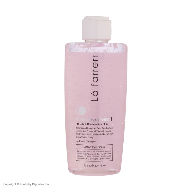 تونر پاک کننده صورت لافارر مدل مولتی اکتیو مناسب پوست های چرب و مختلط حجم 170 میلی لیتر - Image 2